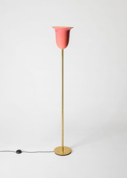 flower lamp in an empty room