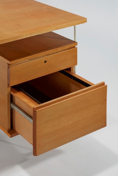 Desk in an empty room