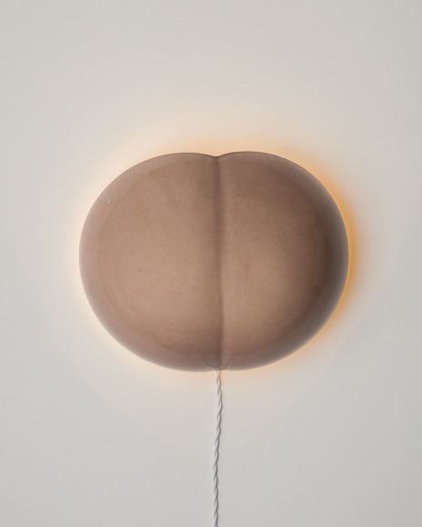 sconce on a gray wall