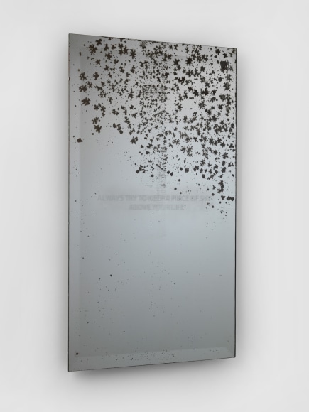 speckled mirror artwork