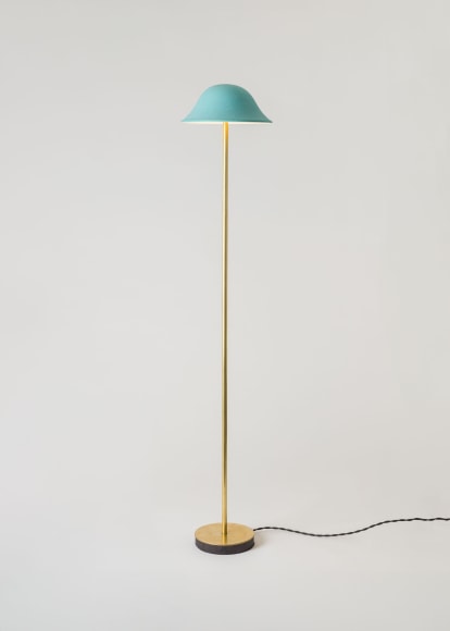 minimal lamp in an empty room