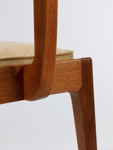 photograph of a chair in an empty room