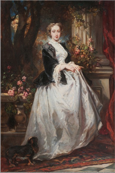 Eugene Isabey portrait of a woman