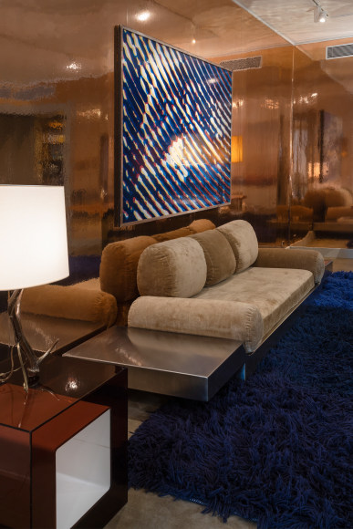 photograph of a room with various items