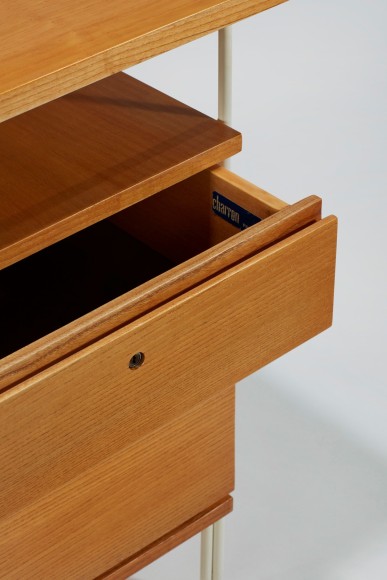 Desk in an empty room