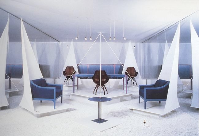 Merchandise Art Fair, Chicago 1985. This set was originally designed for the office of President François Mitterand at the Palais de l’Élysée.