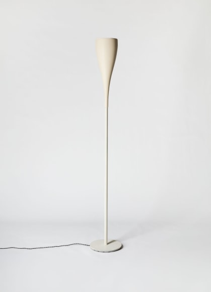 minimal lamp in an empty room