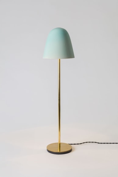 minimal lamp in an empty room