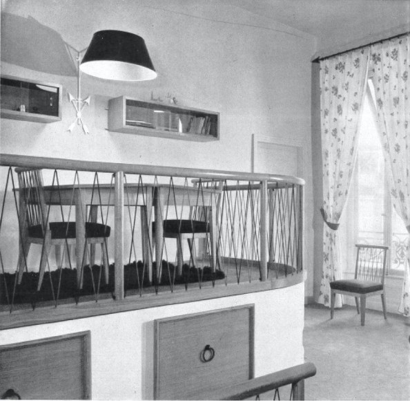 Interior photograph of the Children's room of the Élysée palace commissioned by President Vincent Auriol in 1948