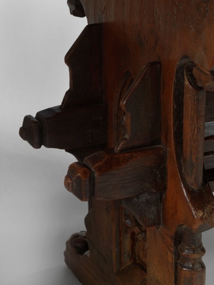 picture of medieval table in a gray room