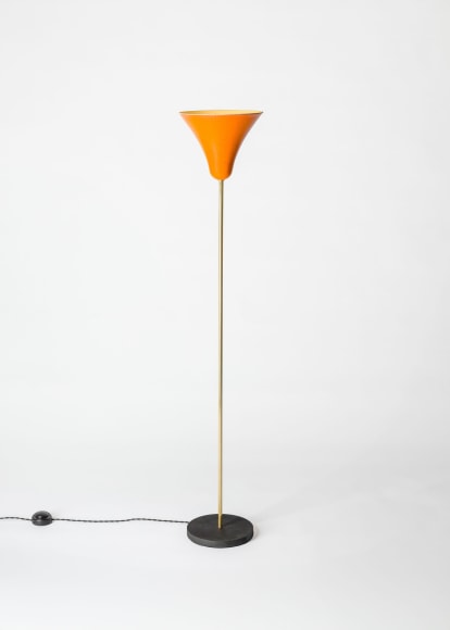 minimal lamp in an empty room