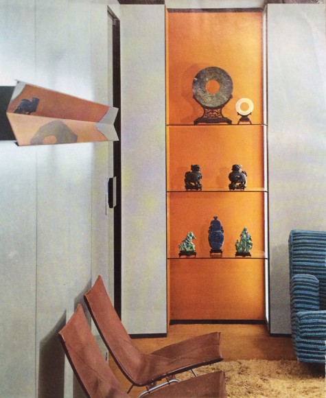 Interior designed by Jacques Dumond, 1965