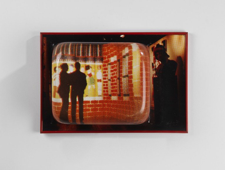 jacquet painting on a wall in a white room