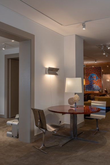 photograph of a table in a room