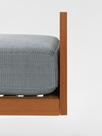 daybed in an empty room