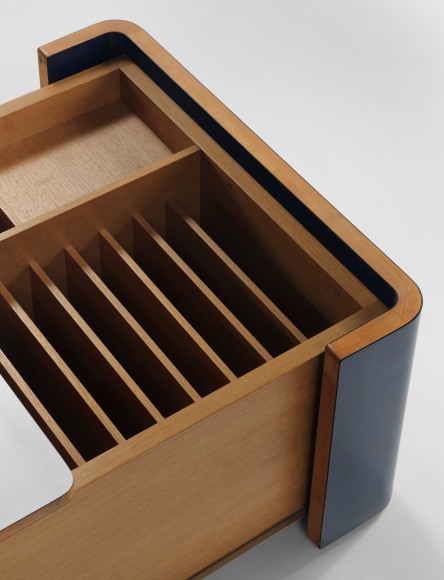 image of a coffee table in a white room