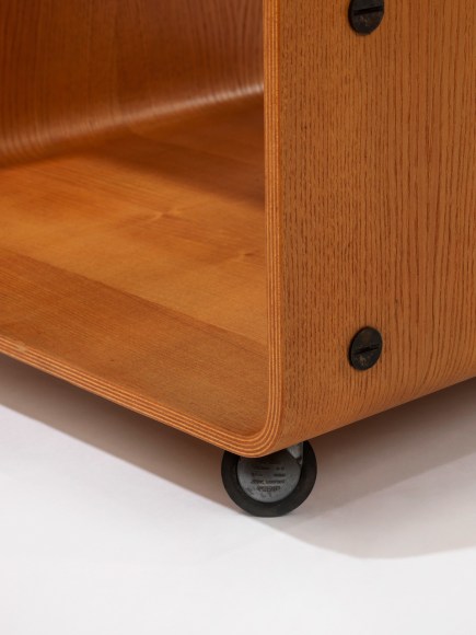 Detail view of wheeled base