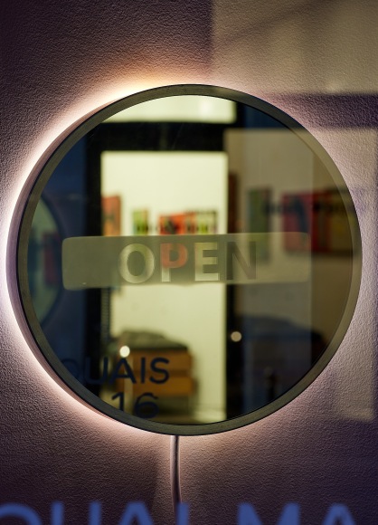 install of Jean Baptiste Caron Storefront at ASD in Paris