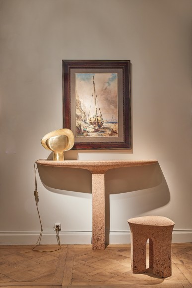 Installation view of the booth at Tefaf Maastricht with various angles and works on view.