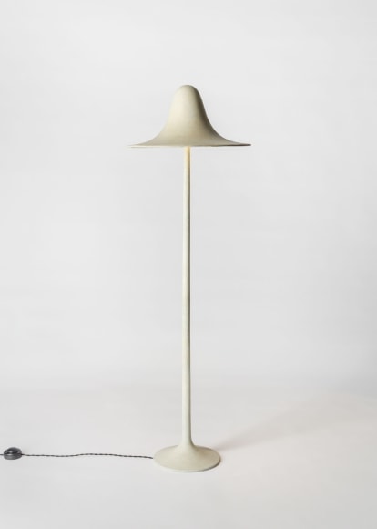 minimal lamp in an empty room