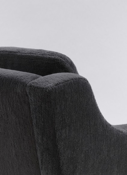 Upholstered sofa detail of back