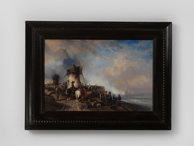 isabey painting on a gray wall