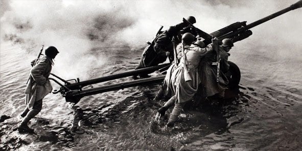 Fording the Oder River, 1944