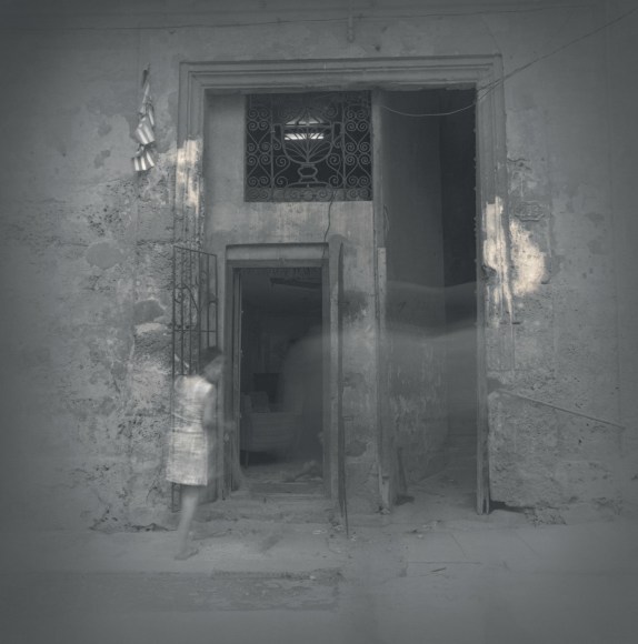 Girl Sweeping, Havana, 2003