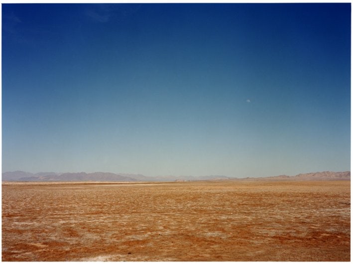 Lunar Landscape, Nevada Test Site, 2002, C-type archival hand print, window mounted