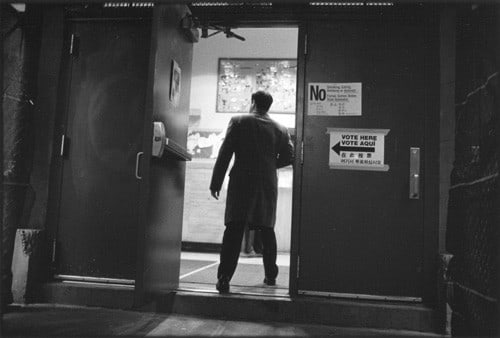 Entering polling place, Upper West Side, November 2, 2010, Gelatin silver print