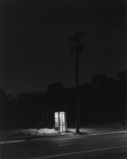 George Tice Telephone Booth, 3 AM, Rahway, New Jersey