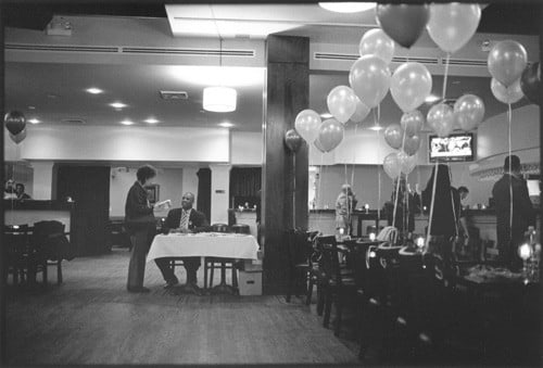 Election night, losing candidate’s headquarters, Harlem, November 2, 2010, Gelatin silver print
