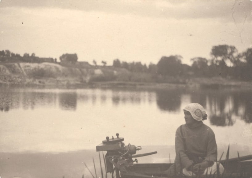 Woman on boat