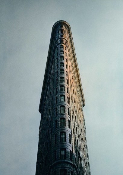 Flatiron, New York, 1997, Gelatin silver print with applied oil paint