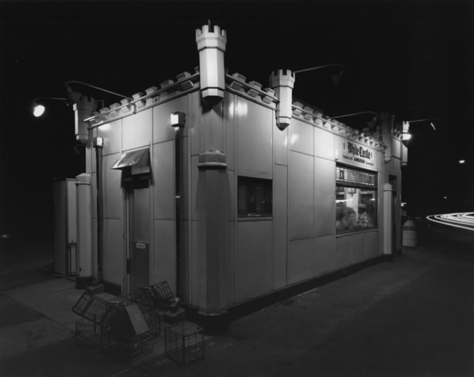 George Tice White Castle, Route #1, Rahway, New Jersey, 1973