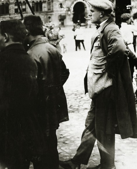 Vladimir Mayakovsky on Red Square,&nbsp;May 1, 1928, Gelatin silver print mounted on board