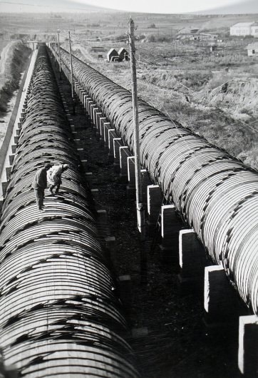 Arkady Shaikhet, &quot;Water-Pipes to Hydro-Electrical Station,&quot; 1930