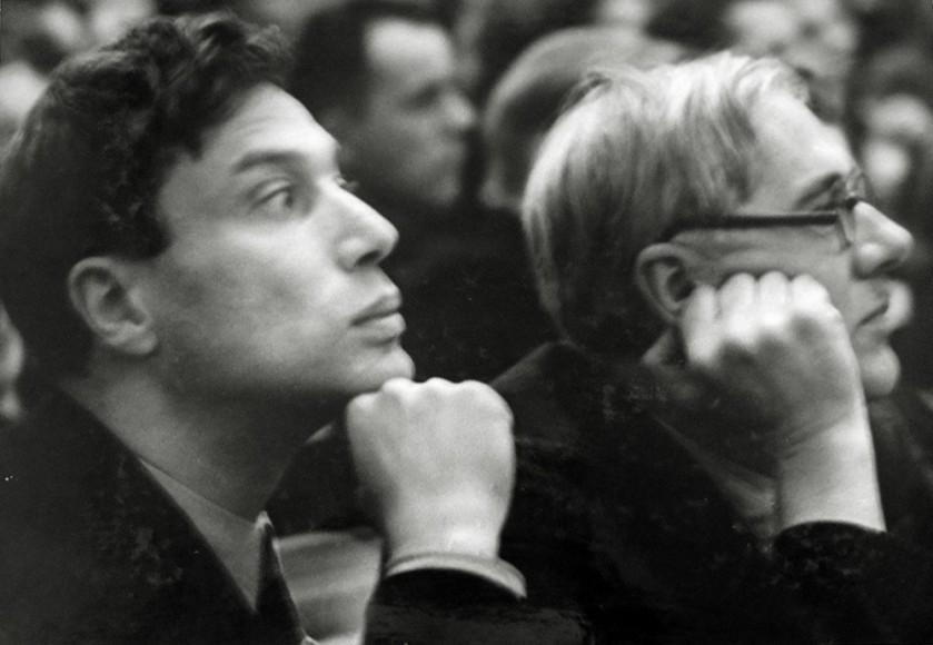 Boris Pasternak and Korney Chukovsky, Moscow, 1934, Gelatin silver print mounted on board