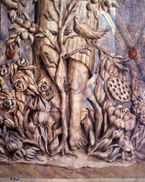 detail of summer statue