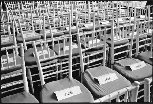 Dedication of David H. Koch Plaza, Metropolitan Museum of Art, September 9, 2014, Gelatin silver print
