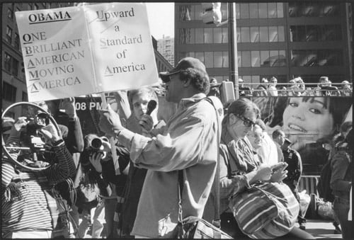 Occupy Wall Street, Zuccotti Park, October 6, 2011, Gelatin silver print