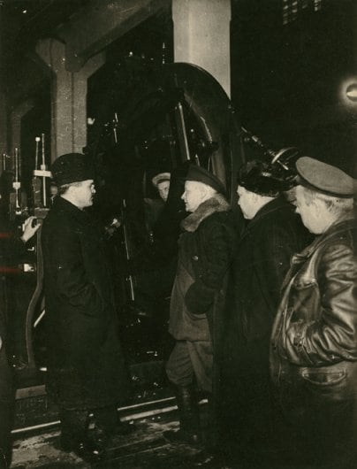 &ldquo;Molotov at Red Proletariat Plant Talking to a Shop Superintendent,&rdquo; 1929