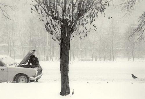 Pentti Sammallahti Moscow, Russia (broken&nbsp;down car), 1980