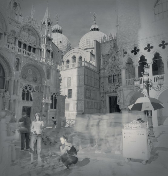 San Marco (girls and pigeons), Venice, 2003