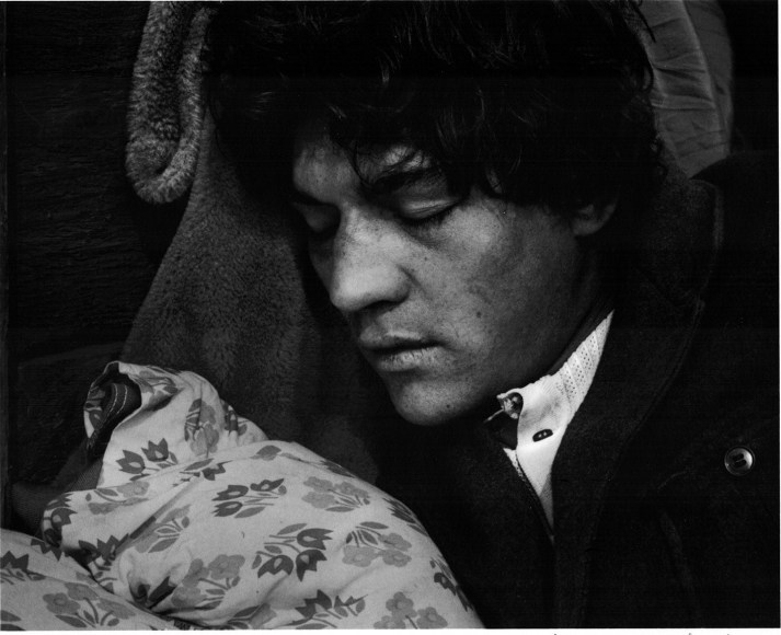 P&eacute;cs, Hungary (sleeping man), 1980, Gelatin silver print