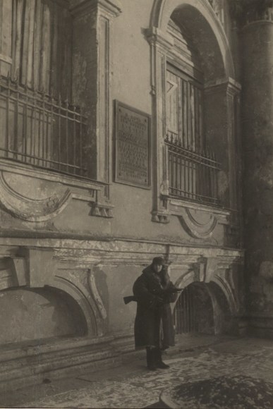 Armed guard at the Winter Palace