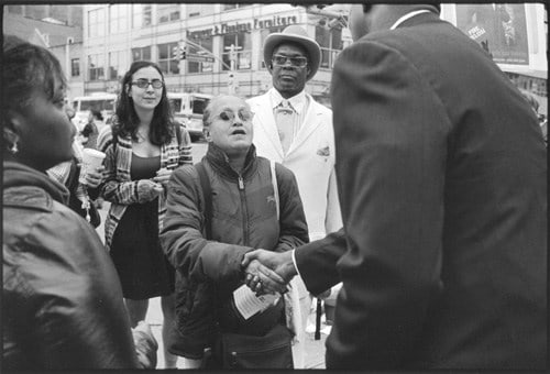 Meeting the candidate, Harlem, October 19, 2010, Gelatin silver print