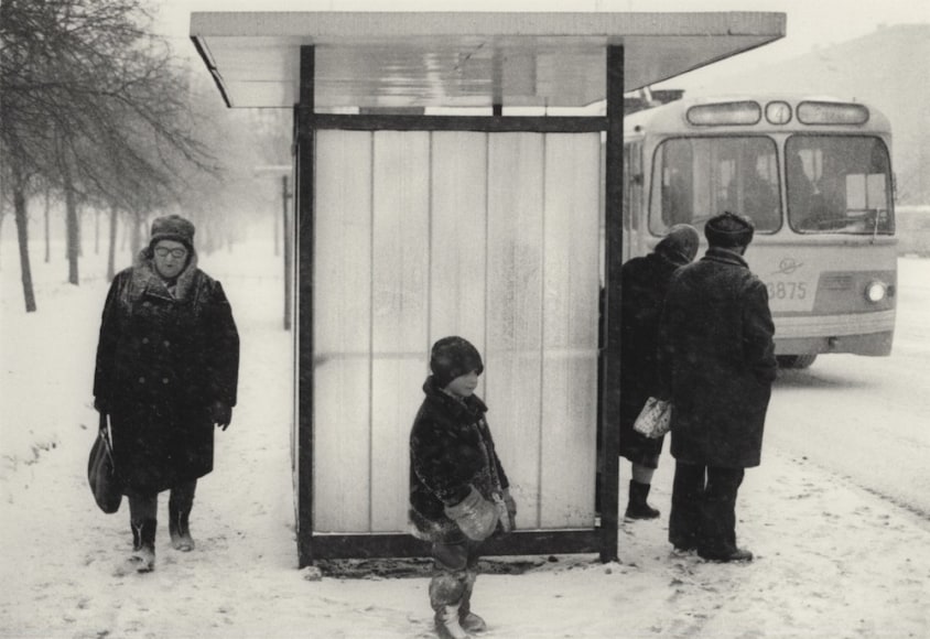 Moscow, Russia (Bus Stop), 1980, Gelatin silver print