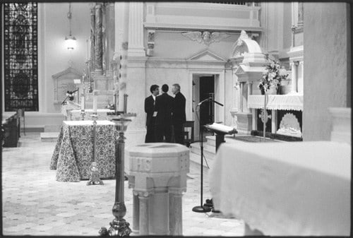 Rally for Ground Zero Mosque, St. Peter’s Roman Catholic Church, September 12, 2010, Gelatin silver print