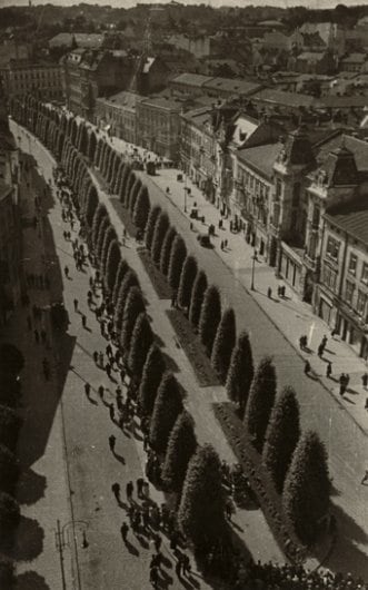 &quot;Academic Street in Lvov,&quot; May 1, 1939
